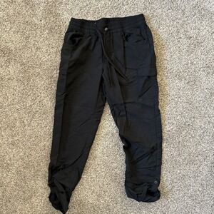 Columbia Pants Womens Small Black Roll Up Lightweight Nylon  Cargo Pants